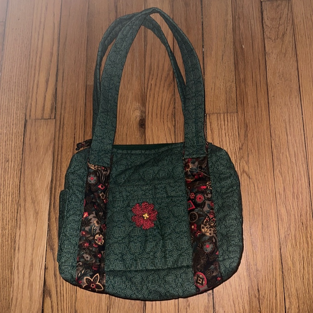 Handmade Quilted Vintage Shoulder Bag